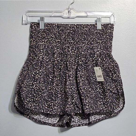 Free People, Leopard Combo, High Rise Shorts With Underwear. NWT/Small - Picture 2 of 8